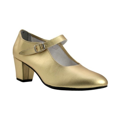 Gold Flamenco Shoes