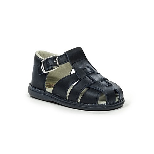 Leather sandals for boys 1190 NAVY