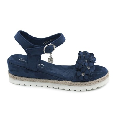 Girls wedge sandals Bubble Kids 2881 Blue