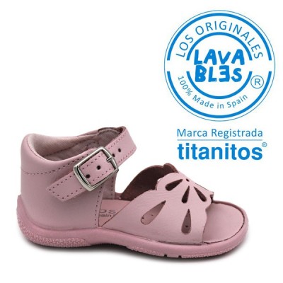Buckle sandals Titanitos L670 AINHOA Pink