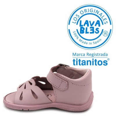 Buckle sandals Titanitos L670 AINHOA Pink