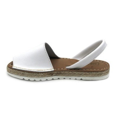 Heel minorcan sandals Hermi 99350 WHITE