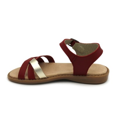 Girls buckle sandals Hermi MC424 Red