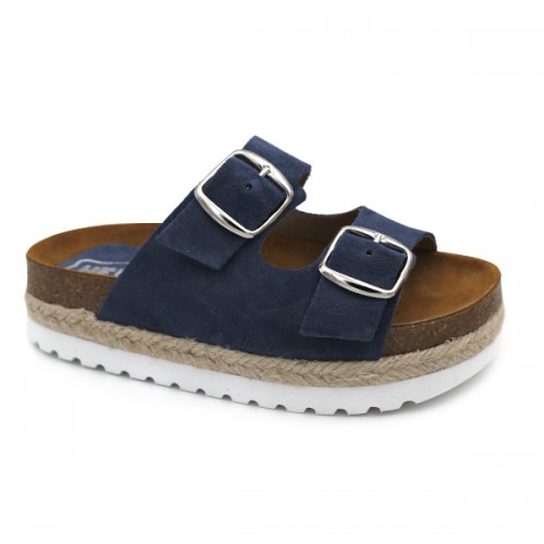 Platform BIO sandals Hermi 41501  BLUE