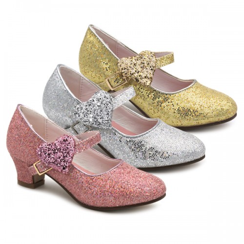 Zapatos de flamenco para niñas con glitter de Bubble Kids 1169.