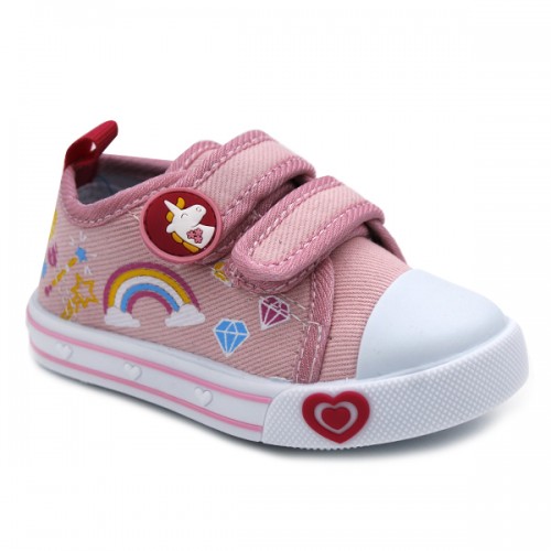 Canvas shoes for girl with unicorn model 3351