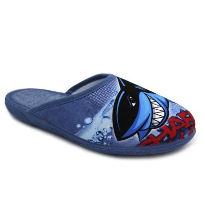 Boys SHARK slippers 6035 Blue