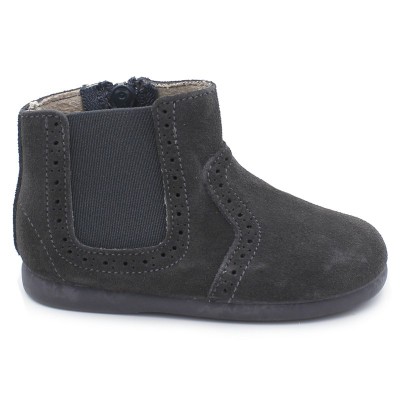 Split leather boots Tokolate 1225-10 - Grey