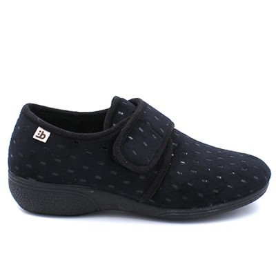 Comfort shoes velcro Berevere IN1400 black