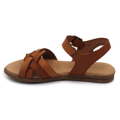 Girls strappy sandals HERMI 27102 Camel