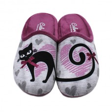 Black cat slippers Cabrera 3115
