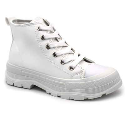 Girls flat boots Bubble Kids 3506 White