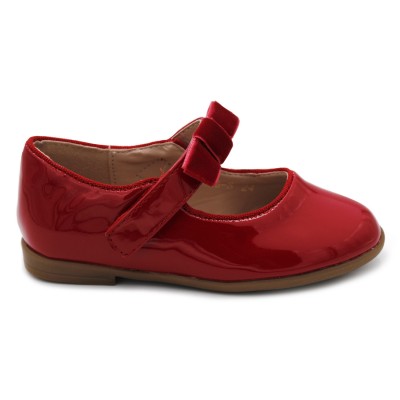 Girls bow mary jane Bubble Kids 426 Red