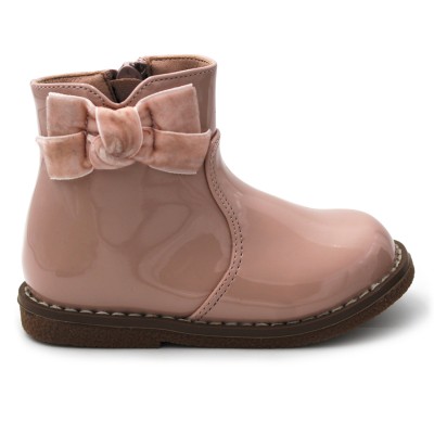 Patent leather ankle boots Bubble Kids 415 pink