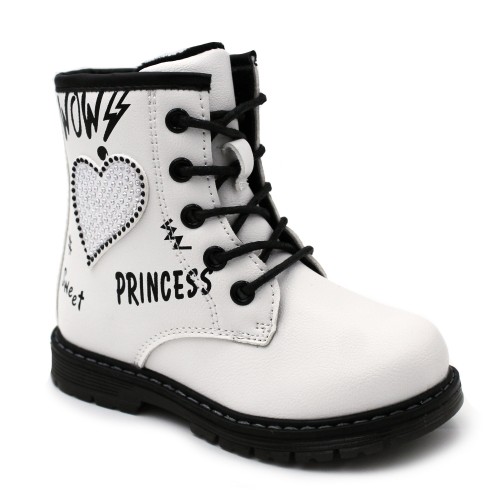 Military boots Bubble Kids 433 white