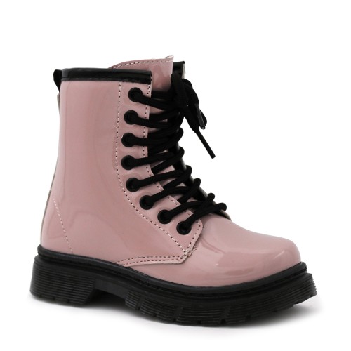 Girl military boots Bubble Kids 492 pink