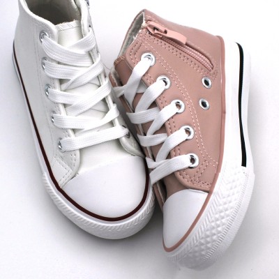 Girls high top Bubble Kids 315 Pink Converse Style
