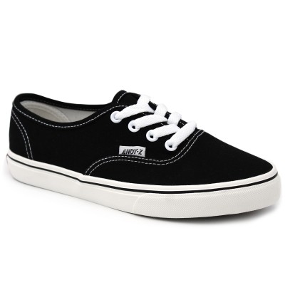 Canvas shoes Vans style in black by Andy-Z 01