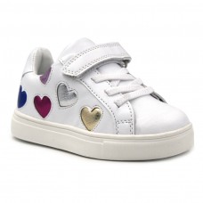 Zapatillas blancas corazones Bubble Kids 518