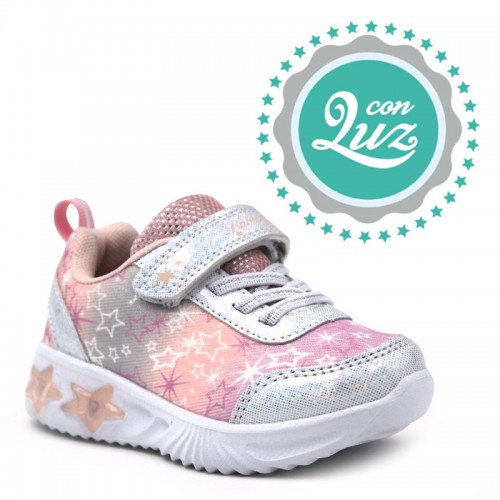 Ligeras bonitas zapatillas con luces para niñas | 521