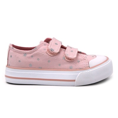 Girls canvas shoes BUBBLE KIDS C536 with stars design