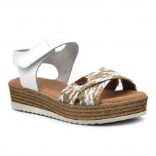 White leather sandals Oh My Sandals 5306