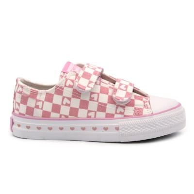 Checked canvas trainers Conguitos 128324