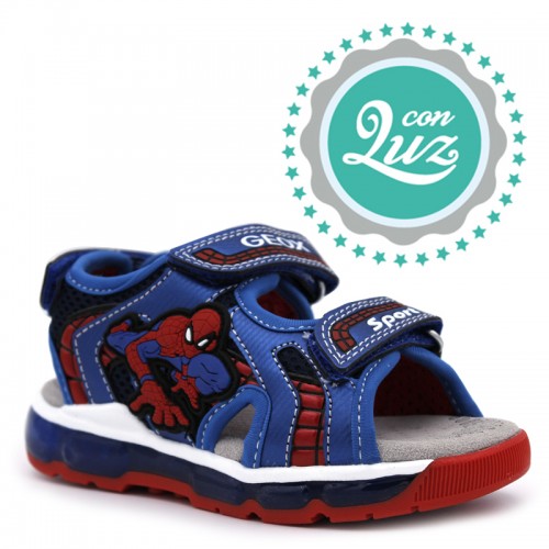 GEOX J350QA lights kids sandals | MARVEL ANDROID Spider-Man for