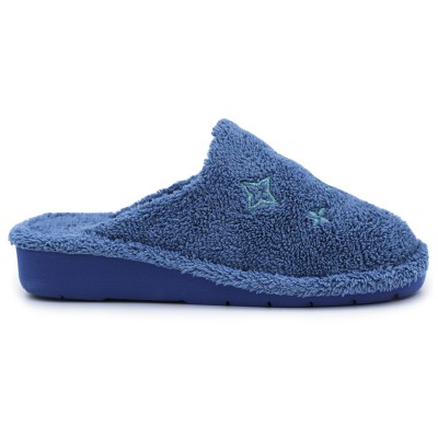 Women towel slippers Berevere V3428 Blue