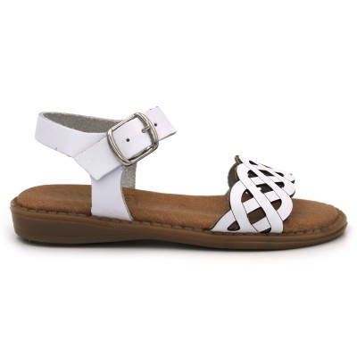 White sandals for girls HERMI 3006