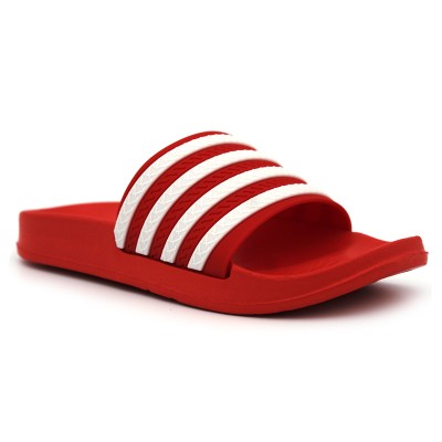 Beach sandals stripes 6989 Red
