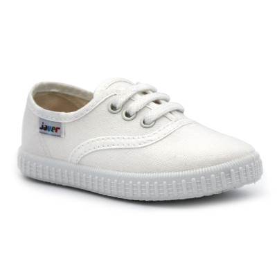 English canvas shoes for kids White