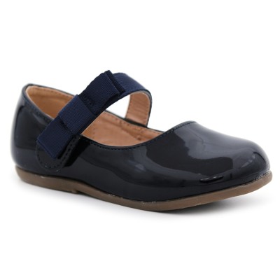 Bow patent leather shoes BUBBLE KIDS 834 Navy