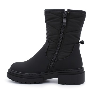 Padded mid boots BUBBLE KIDS 794 Black with zip