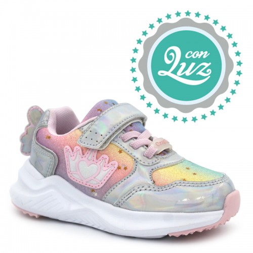 FAIRY light sneakers CONGUITOS 261013 Silver for girls