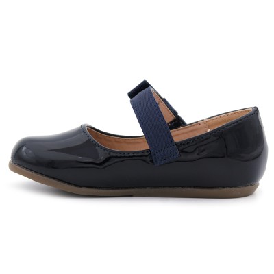 Bow patent leather shoes BUBBLE KIDS 834 Navy