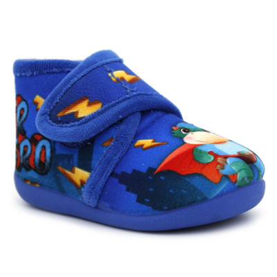 SUPERHERO house booties with velcro NA97 for boys