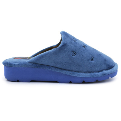 Zapatillas Casa Cuña Mujer Ligera IN0530PA Azul