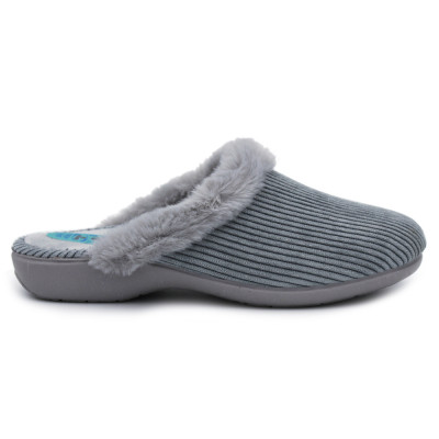 WOOL slippers for women NA4038 GREY