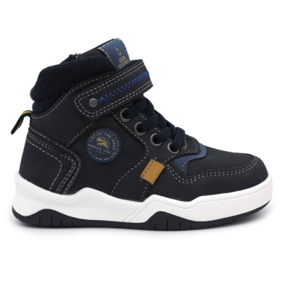 Sporty boots for boys BUBBLE KIDS 841 Navy