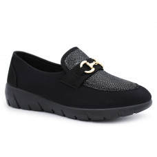 Zapatos confort negro con hebilla 228497