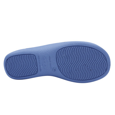 Women fleece-lined slippers NA631 Blue