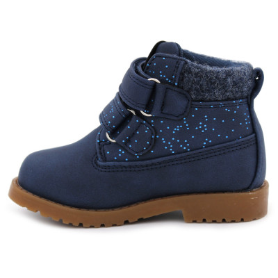 Double velcro boots for girls BUBBLE KIDS 797 Navy
