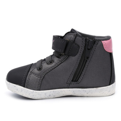 Girls velcro boots BUBBLE KIDS 809 Grey