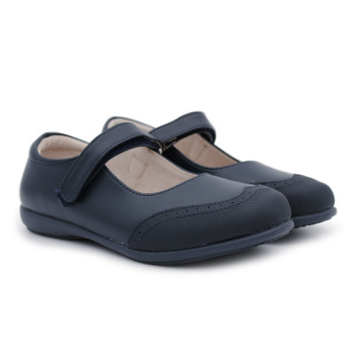 Zapato colegial niña velcro BUBBLE KIDS 3083 Azul marino
