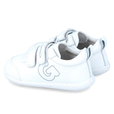 White leather barefoot shoes GARVALIN 242324 - For kids