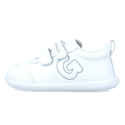 White leather barefoot shoes GARVALIN 242324 - Flexible