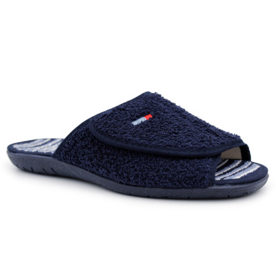 Towel velcro slippers Cabrera 9540 - Navy
