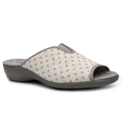 Polka dot wedge slippers CABRERA 5582 GREY