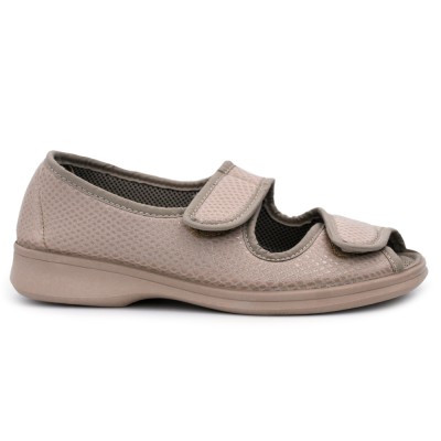 Women's velcro open shoes A.CAMPELLO 5821 - Beige